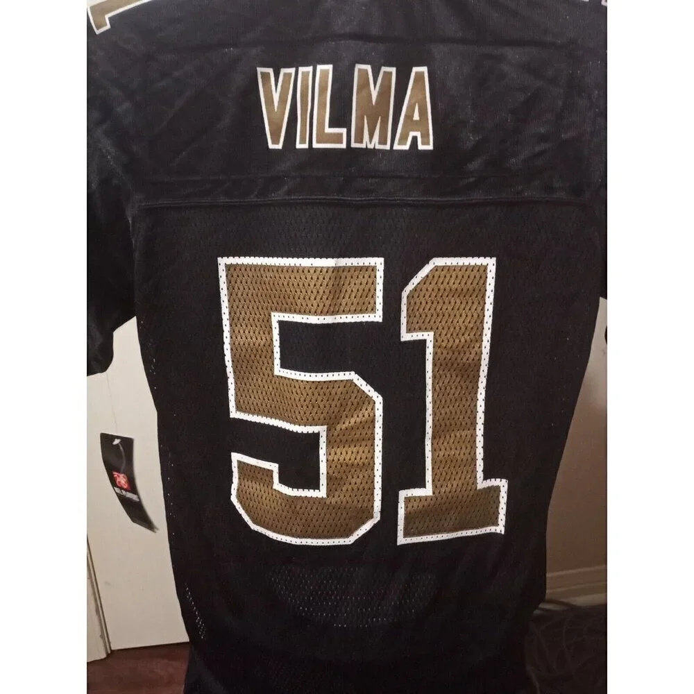 New NWT Boys Jonathan Vilma Reebok New Orleans Saints #51 Jersey Large 14-16 NFL - Picture 9 of 13